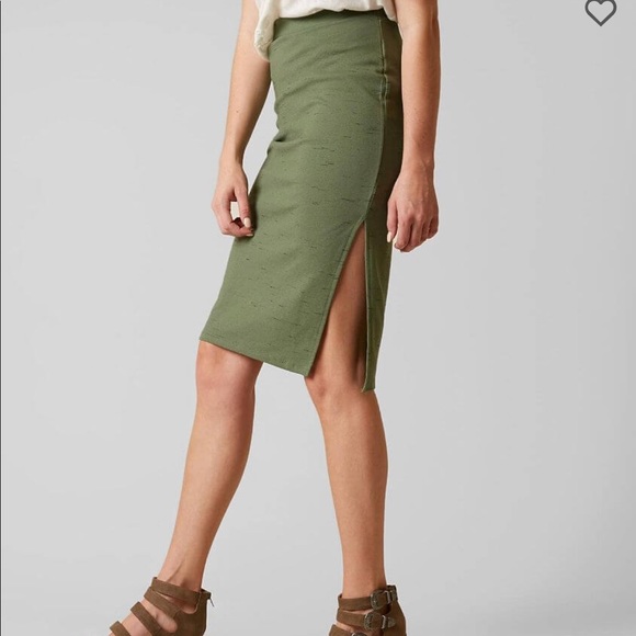 Free People Dresses & Skirts - Free People Green Jersey Skirt